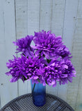 16" Mum Bush x9 - Purple