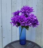 16" Mum Bush x9 - Purple