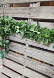 48" PE Holly Berry Garland