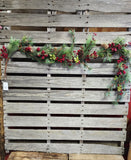 5' Faux Pine and Berry Garland