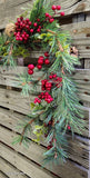 5' Faux Pine and Berry Garland