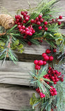 5' Faux Pine and Berry Garland