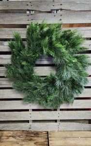 32" Faux Mixed Pine Wreath