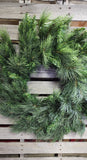 32" Faux Mixed Pine Wreath