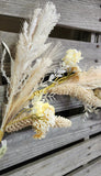 48" Bleached Wildflower Garland