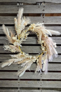 24" Bleached Wildflower Wreath