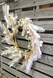 24" Bleached Wildflower Wreath