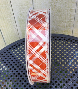 1.5" Wired Fall Canvas Ribbon 50 yd Roll