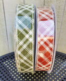 1.5" Wired Fall Canvas Ribbon 50 yd Roll