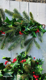 48' Natural Touch Holly Berry Garland