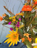 Large Mixed Silk Floral Bush