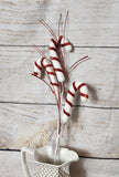 Styrofoam Faux Candy Cane Pick