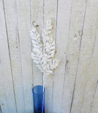 29" White Glitter Sequin Forest Fern Spray