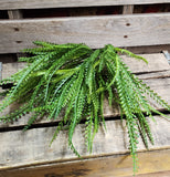 18" Button Fern Bush Beaded Grass Bush Plastic