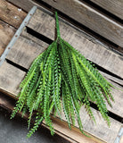 18" Button Fern Bush Beaded Grass Bush Plastic