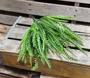 18" Button Fern Bush Beaded Grass Bush Plastic