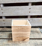 5" x 5" Wood box with liner