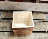 5" x 5" Wood box with liner