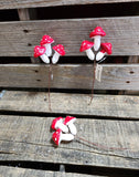 Tiny Mushroom Clusters set of 3