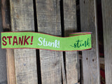 2.5" Wired Stink Stank Stunk Ribbon 10Yd Roll