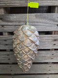 Large Plastic Pine Cone Ornament