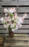 24" White and Pink Dogwood Silk Bush x 8