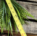 15" Beaded Fern and Grass Bush UV protected