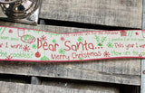 2.5" Wired Santa Ribbon 10 yd Roll