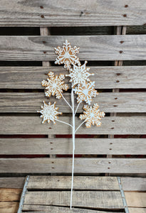 27" Large Snowflake Stem