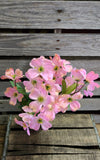 20" Pink Silk Dogwood Bush x11