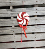 17" Peppermint Candy Lollipop Ornament