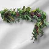 5' Pine Berry Twig Cone Garland