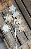 27" Large Snowflake Stem