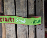 2.5" Wired Stink Stank Stunk Ribbon 10Yd Roll