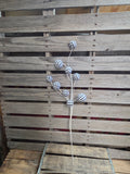 29" Black and White Harlequin Ball Stem