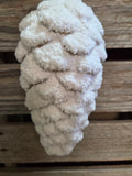 7" x 3" Flocked Faux Pinecone Ornament