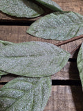 28" Iced Sage Magnolia Leaf Stem
