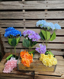 18" Real Feel Hydrangea Bush w/ 5 Heads