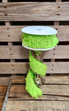 2.5" Fuzzy Lime Wired Ribbon 10 yds