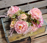 Peony Hydrangea Pink Silk Bush