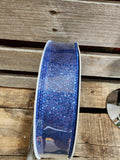 1.5" Glittered Satin Wired Ribbon 50Yd Roll