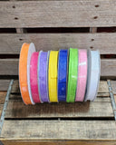 7/8" Wired Embossed Ribbon 50yd Roll