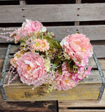 Peony Hydrangea Pink Silk Bush