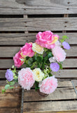 22" Pink Lavender Cream Peony Rose Bush x14