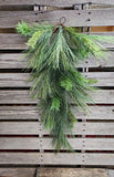 32" Mixed Pine Teardrop Faux