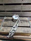 2.5" Beige Linen with Musical Notes Wired Ribbon 10yd Roll
