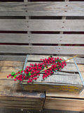 38" Red High Quality Berry Stem