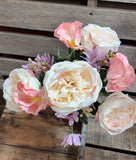 19" Garden Rose Poppy Daisy Silk Bush x10