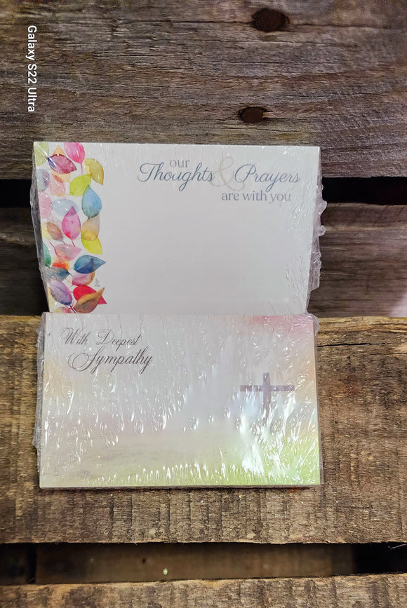 Sympathy Enclosure cards pack 50