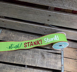 2.5" Wired Stink Stank Stunk Ribbon 10Yd Roll